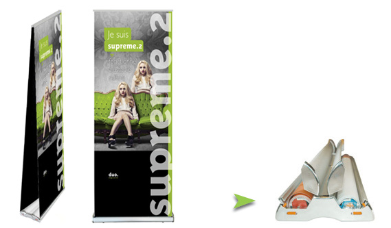 roll up banner structure