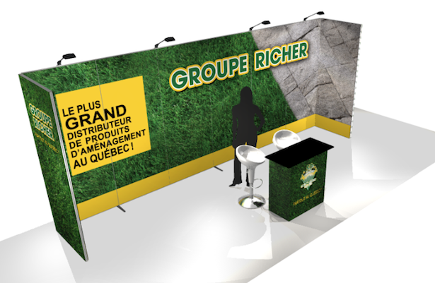 Stand d'exposition du Groupe Richer