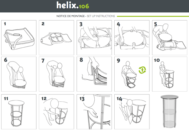 vitrine portable helix-106