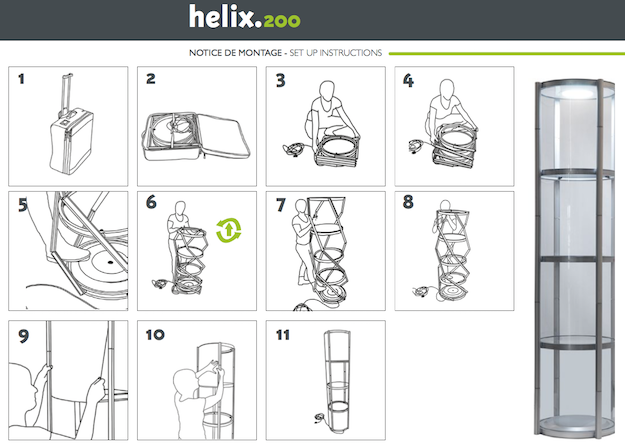 vitreine portative helix-200
